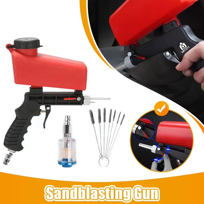 Portable Pneumatic Sandblaster Kit